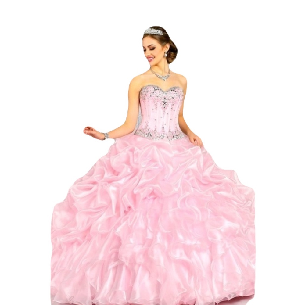NWT Pink Q by DaVinci Quinceañera BallGown Size 8